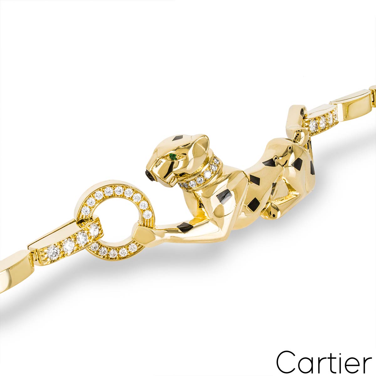 CRN6036700 - Panthère de Cartier bracelet - Yellow gold, lacquer